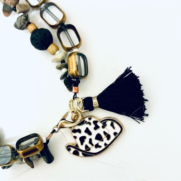 Artisan Western Dalmatian Cowgirl Bracelet - Picture 1 of 5